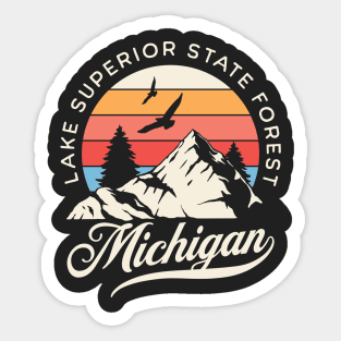 Lake Superior State Forest Michigan Sticker